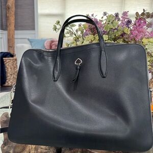 kate spade Black Leather Laptop Bag